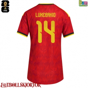 Belgien Dodi Lukebakio #14 Hemmatröja Dam VM 2026 Kortärmad